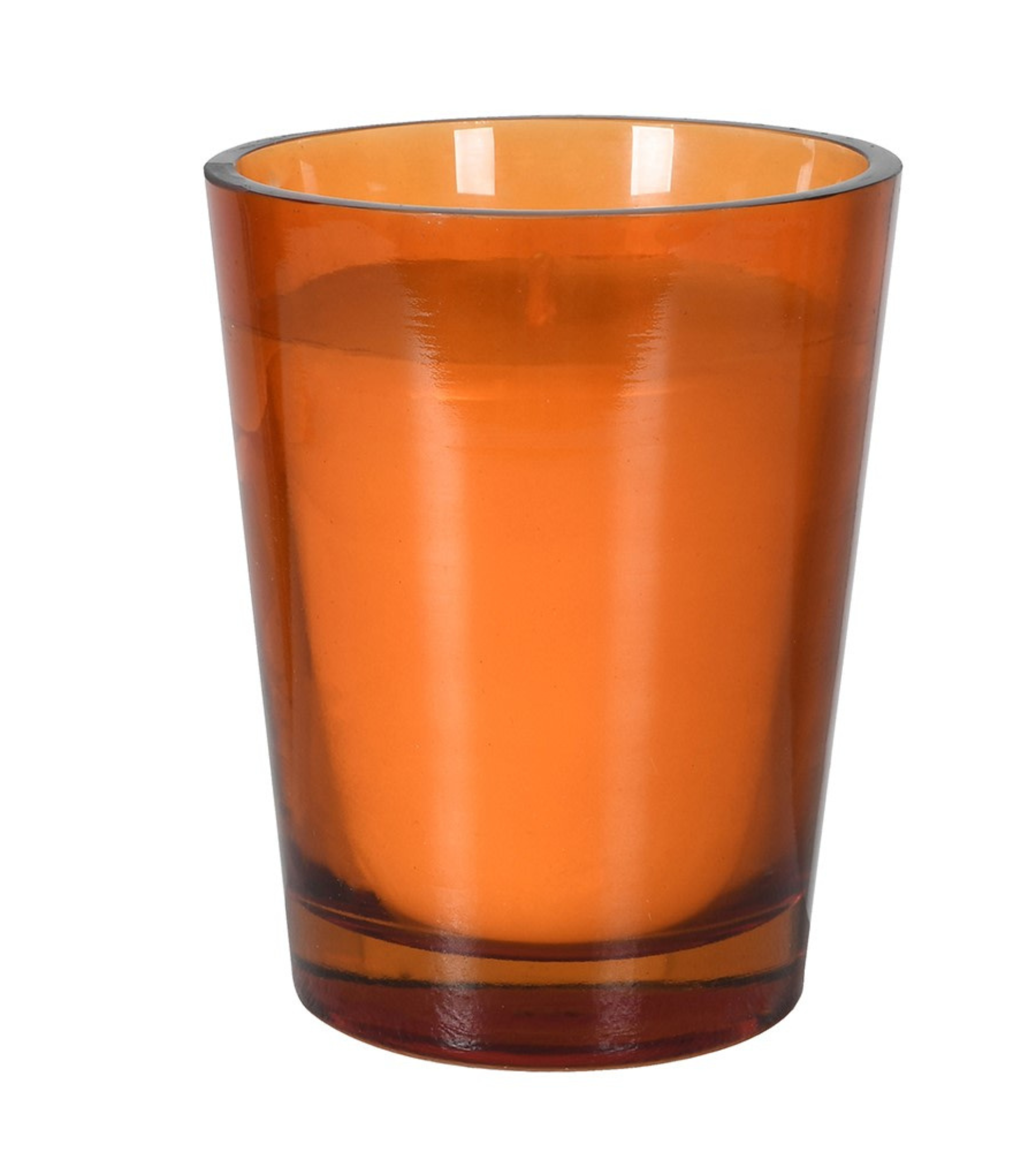 Large Tuberose Glass Amber Candle