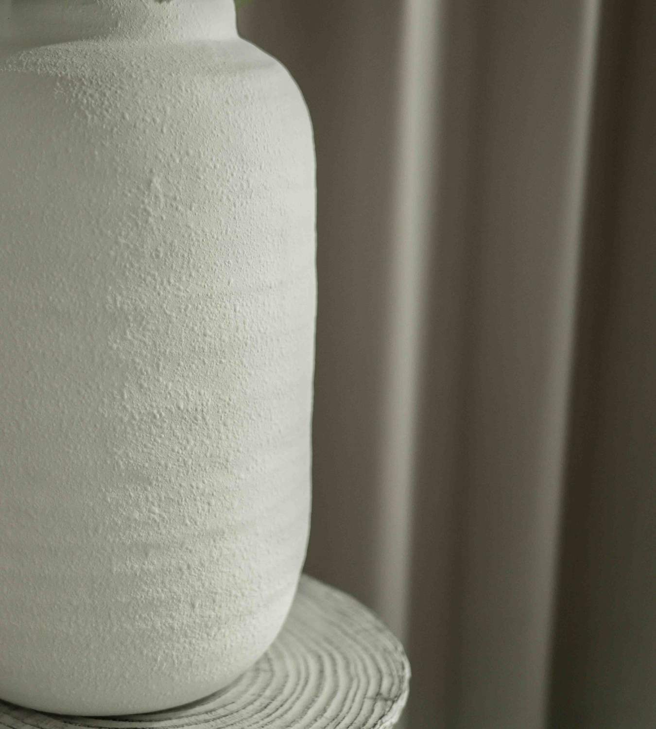 Small White Ceramic Vase