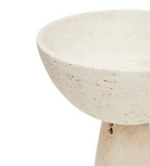 Travertine Pedestal Bowl