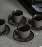 Set of 4 Grey Takiya Espresso Cups