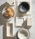 Isla Square White Fluted Marble Box