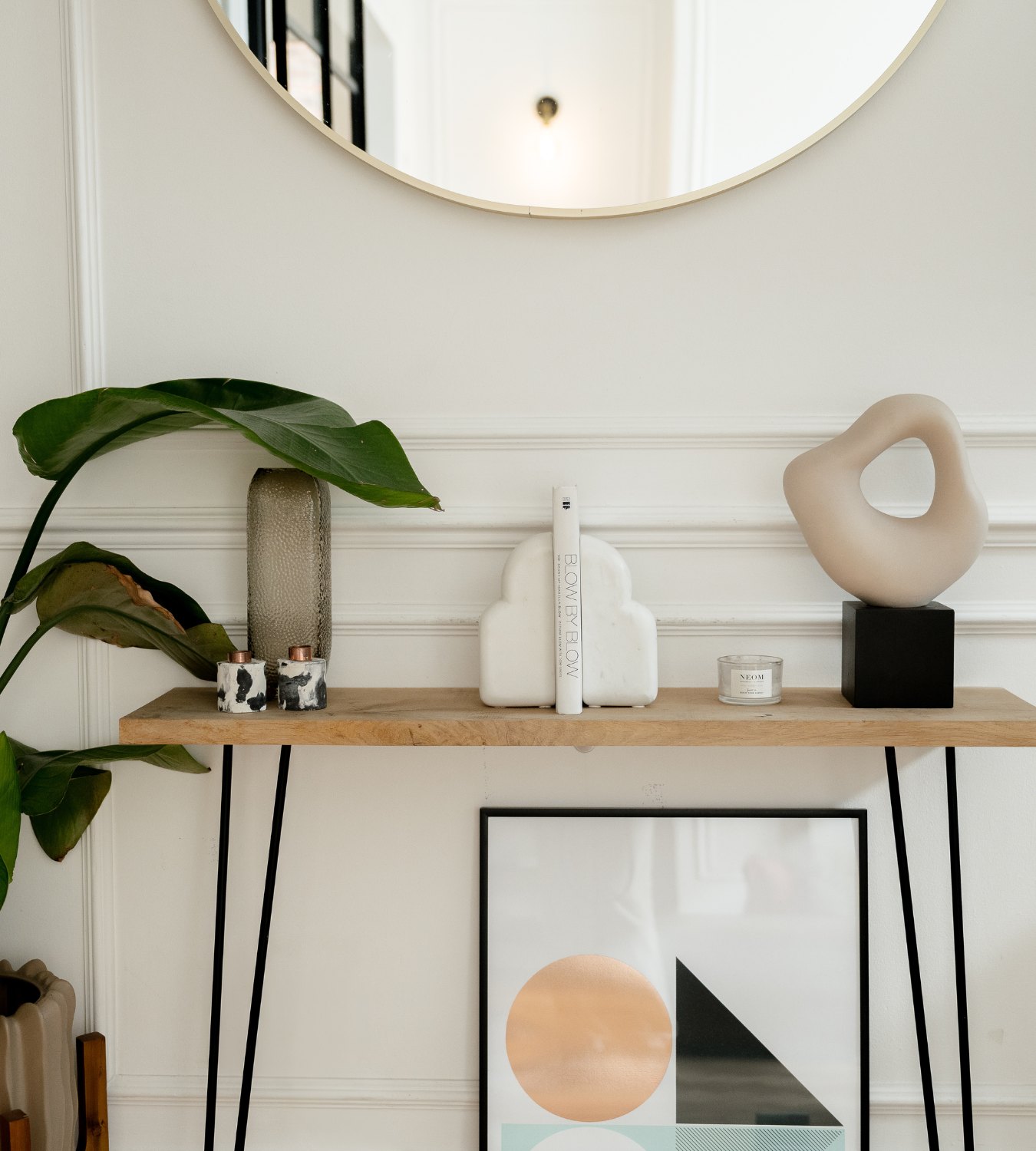 Luna White Marble Bookends – Set of Two