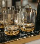 Set of 4 Gold Lionhead Tumblers