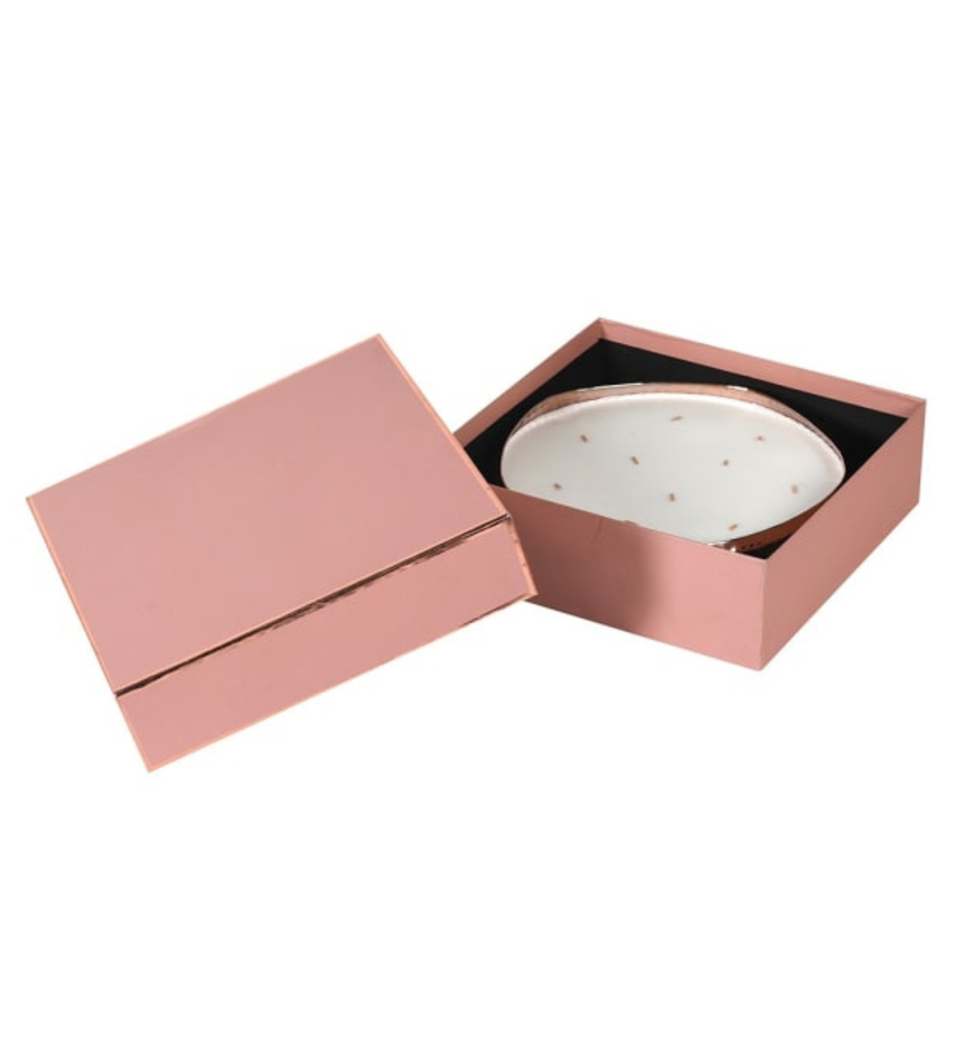 Medium Rose Gold Orange Bergamot Candle in Gift Box