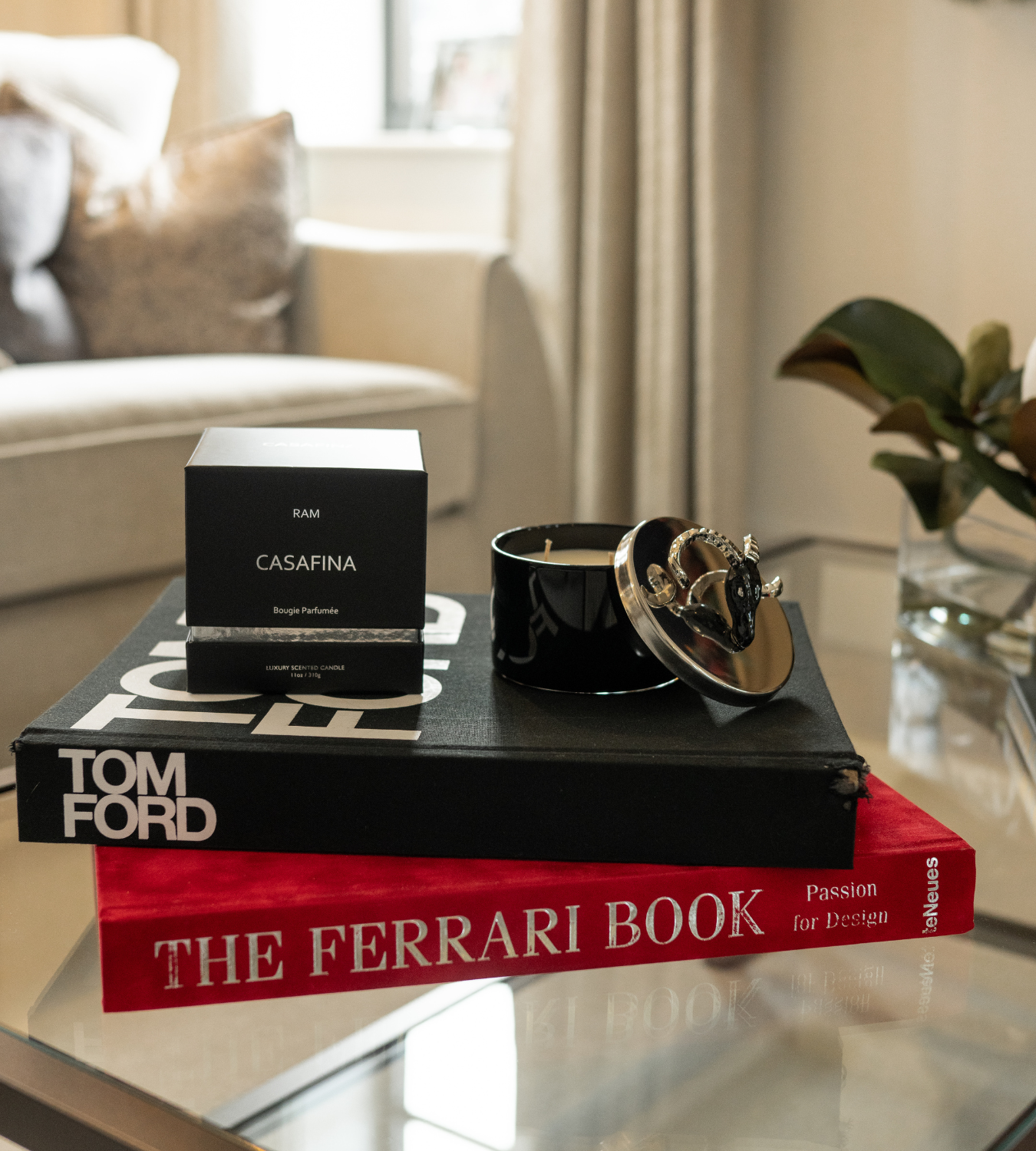 Ram Noir Oud Wood Lidded Candle