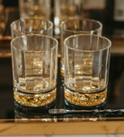 Set of 4 Gold Lionhead Tumblers