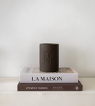 Dolni Large Brown Ceramic 600g Tobacco & Oud Candle