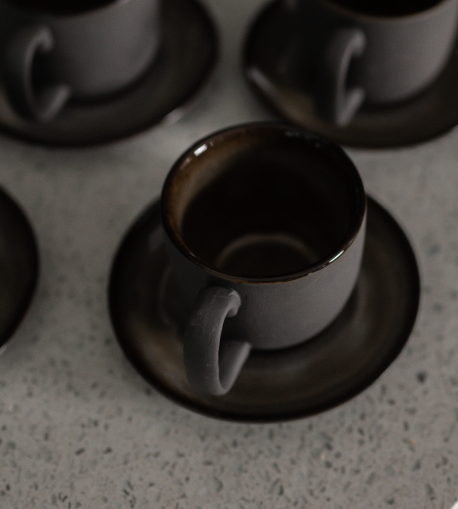Set of 4 Grey Takiya Espresso Cups