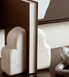 Luna White Marble Bookends – Set of Two