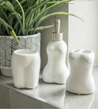 Set of 3 White Body Bathroom Accessories
