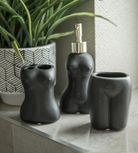 Set of 3 Black Body Bathroom Accessories