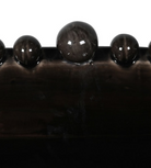 Black Ceramic Oval Bobble Edged Bowl