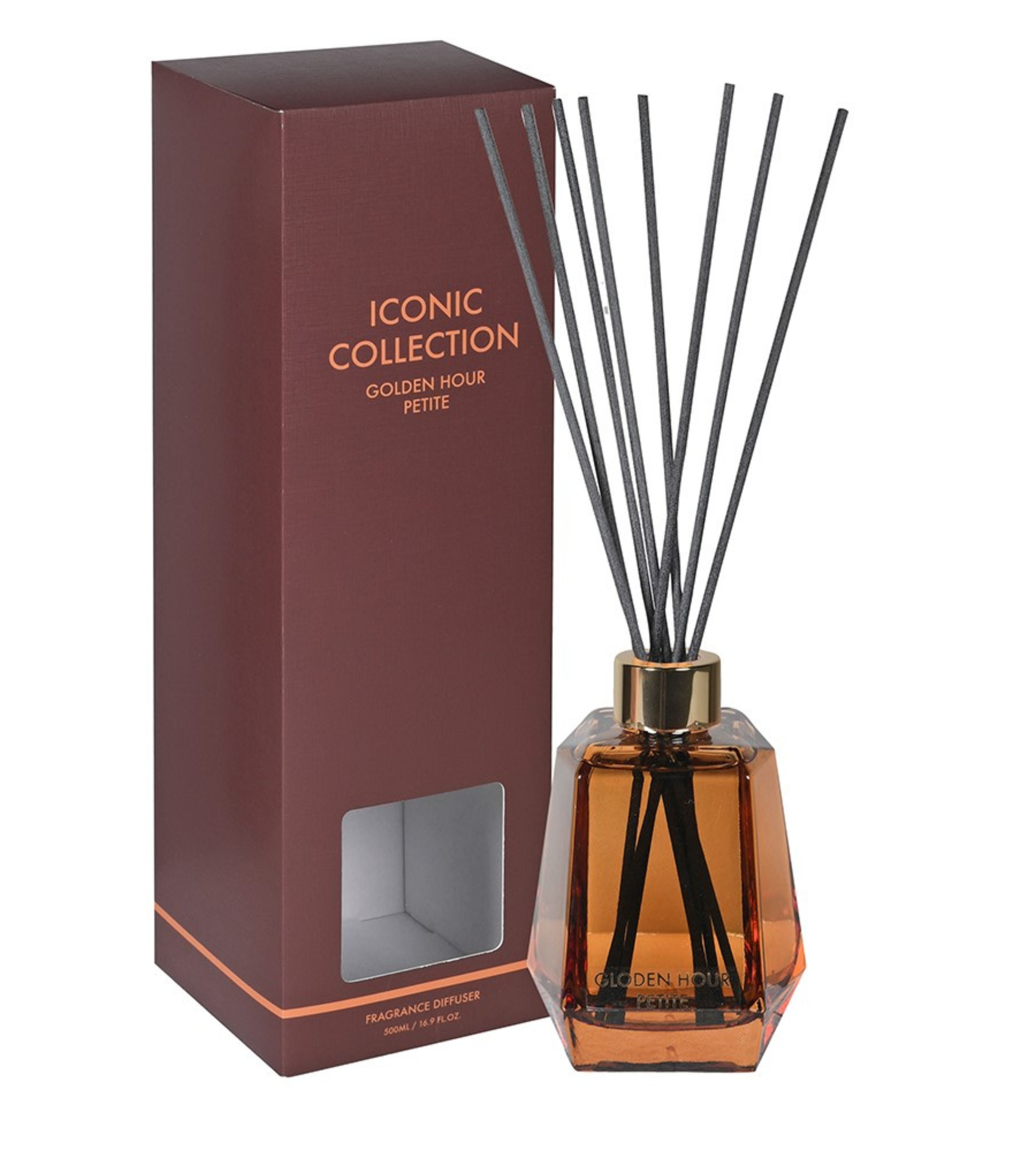 Golden Hour Iconic Small Reed Diffuser 200ml - Leather & Woody Scent ...