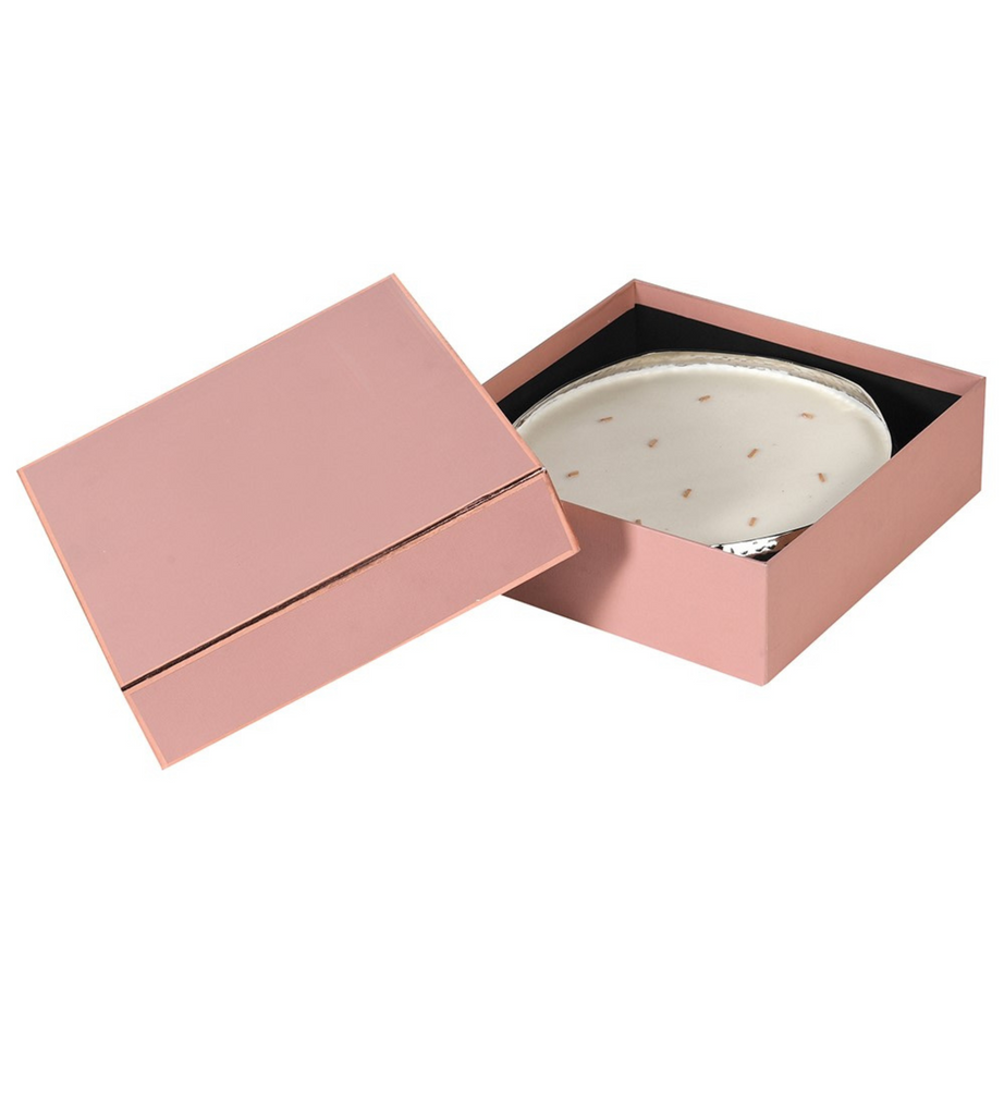 Medium Silver Tuberose Candle in Gift Box