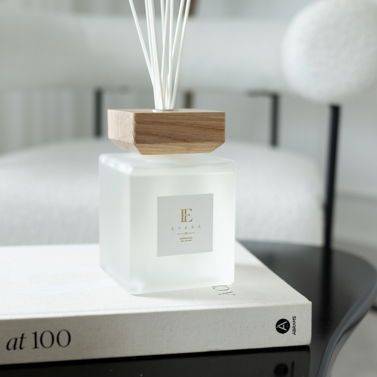 Evara Reed Diffuser Set - Rose Wood & White 1000ml | Chloe Jade Home