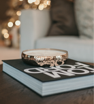 Small Rose Gold Orange Bergamot Candle in Gift Box