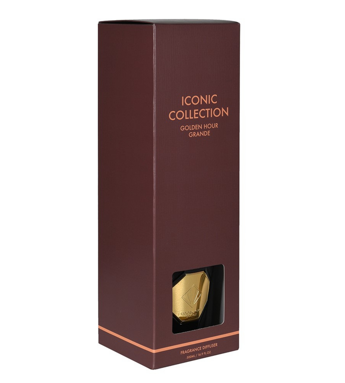 Iconic Collection Diffusers Golden Hour Iconic Large Reed Diffuser 500ml - Leather & Woody Scent ...