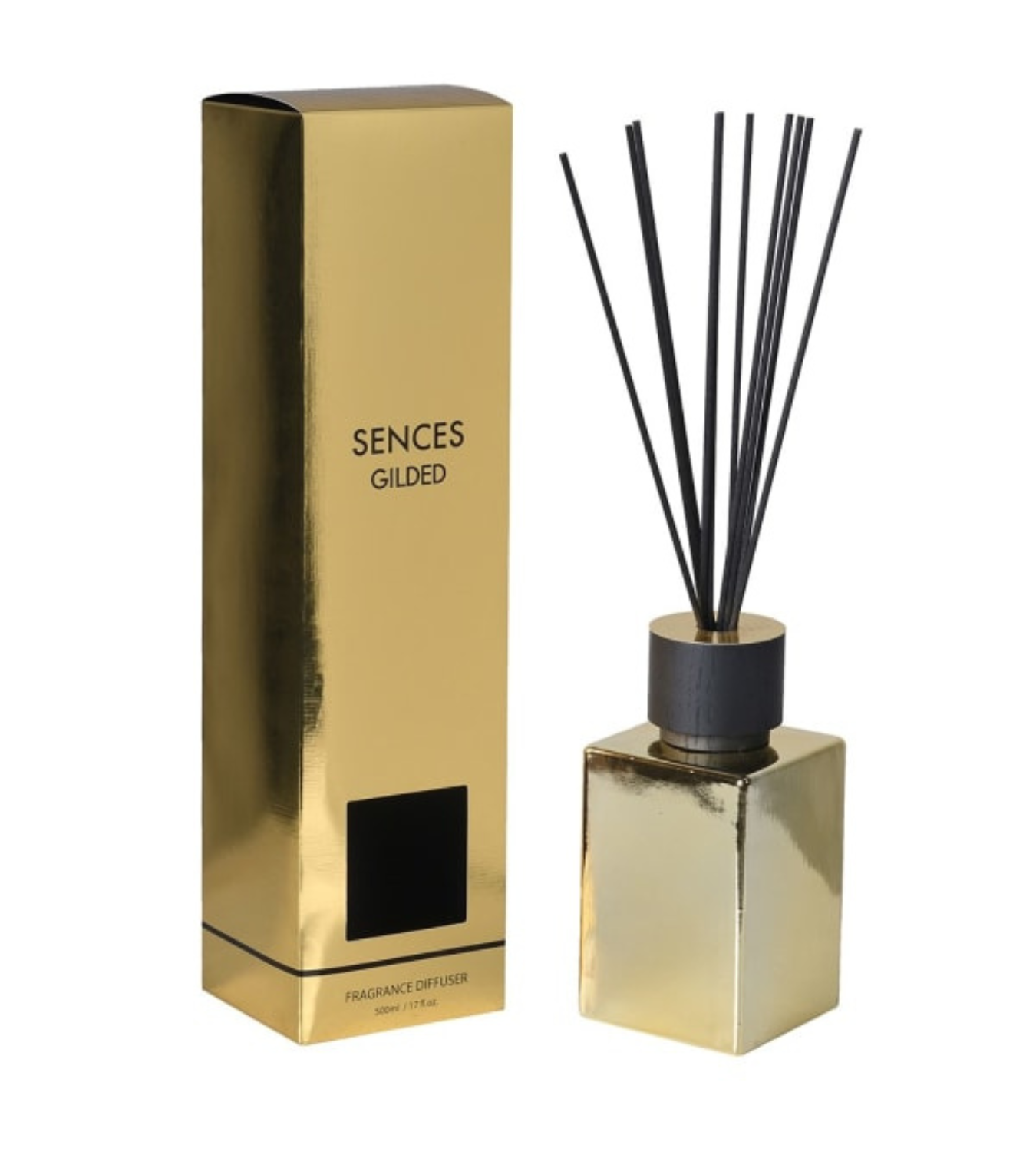 Large Sences Gilded Gold Reed Diffuser 500ml