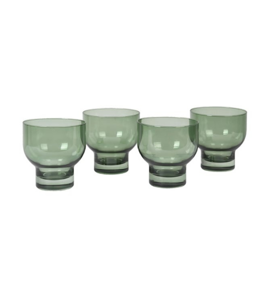 Set of 4 Olive Green Tumblers