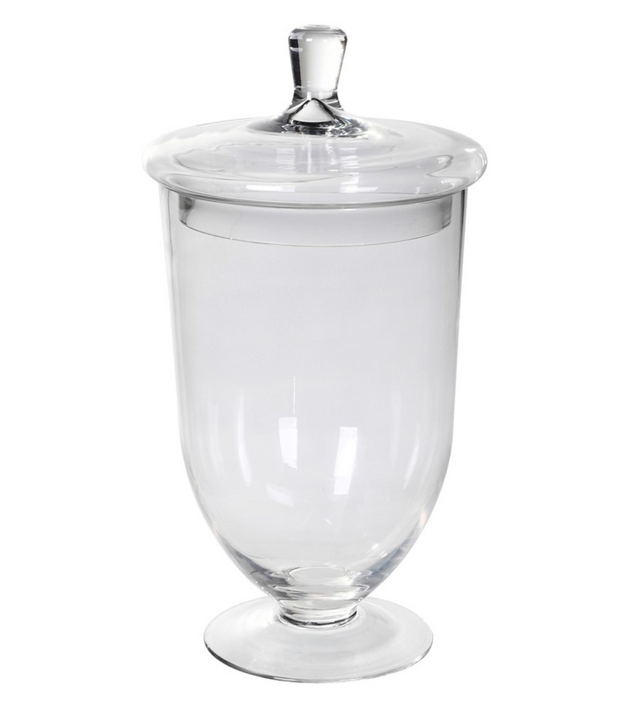 Glass Urn Lidded Jar