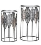 Set of 2 Leaf Side Tables
