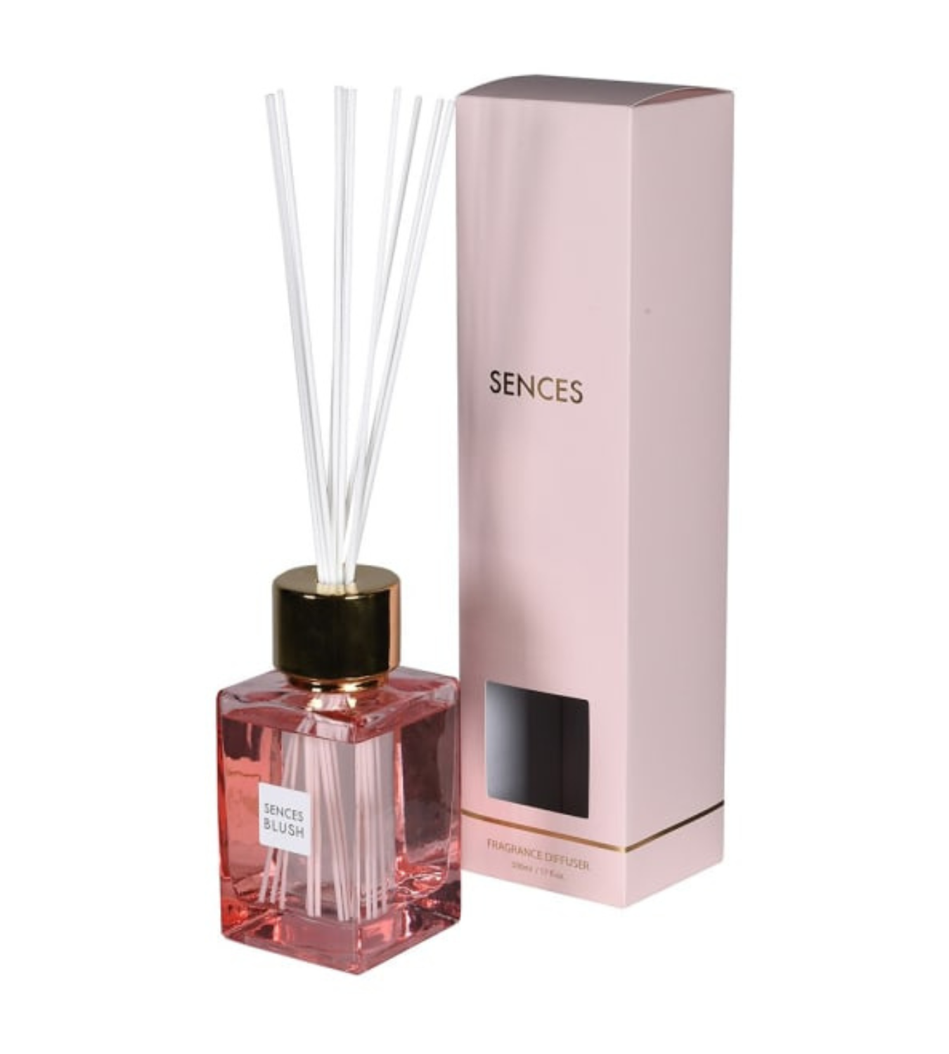 Pink Reed Diffuser Box Sences Pink Blush Large Reed Diffuser 500ml | Chloe Jade Home