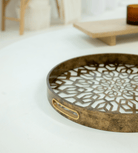 Antique Gold Mosaic Tray