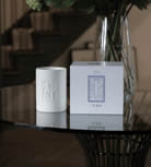 Dolni Large White Ceramic 600g Amber & Patchouli Candle