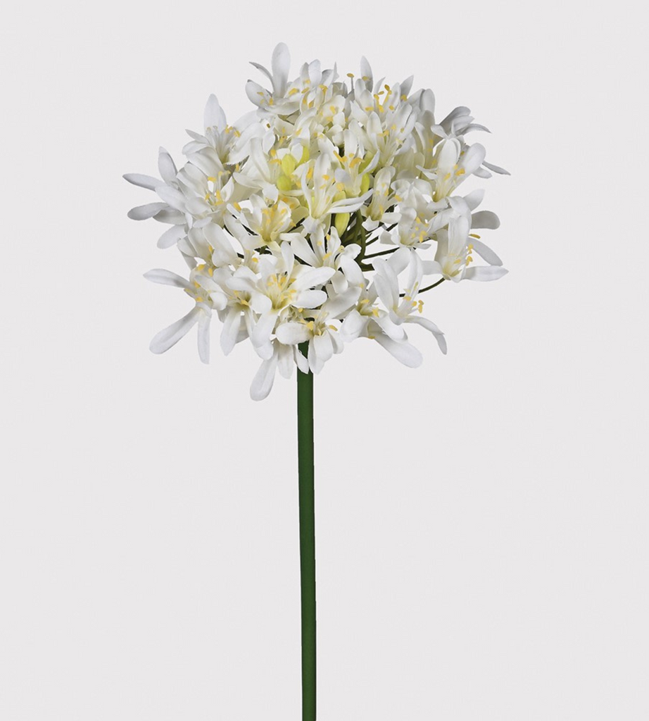 White Agapanthus Spray | Chloe Jade Home | Artificial Floral Stems