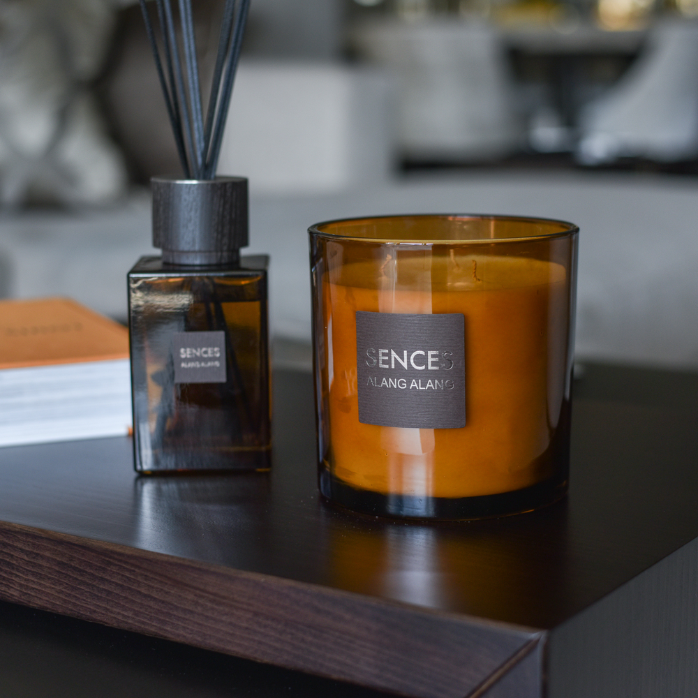 Large Moroccan Amber Sences 3 Wick Candle