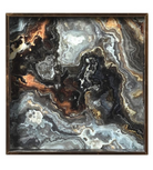 Set of 2 Marble Effect Square Trays