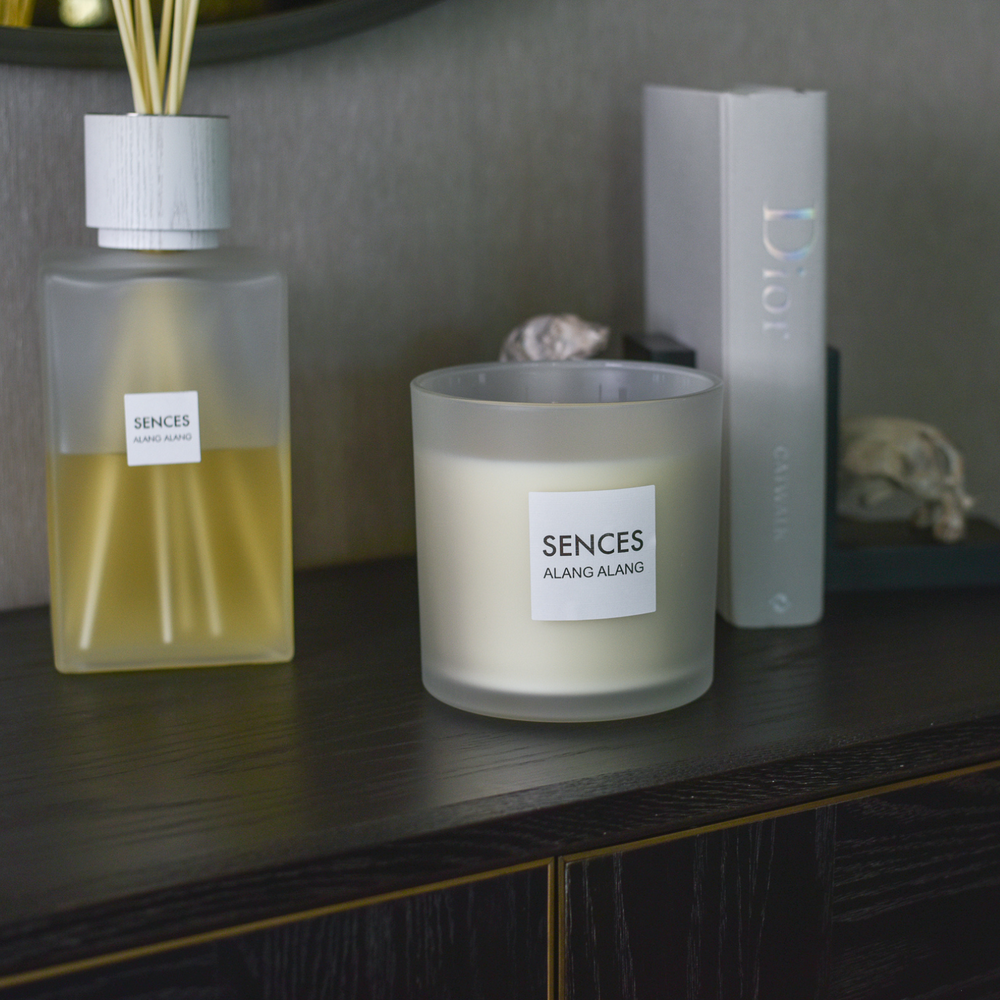 Large White Sences 3 Wick Candle