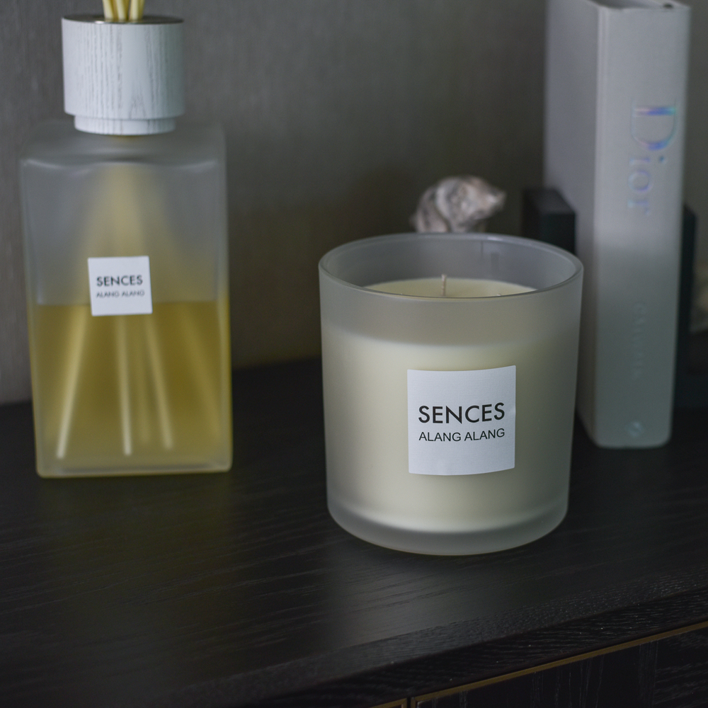 Large White Sences 3 Wick Candle