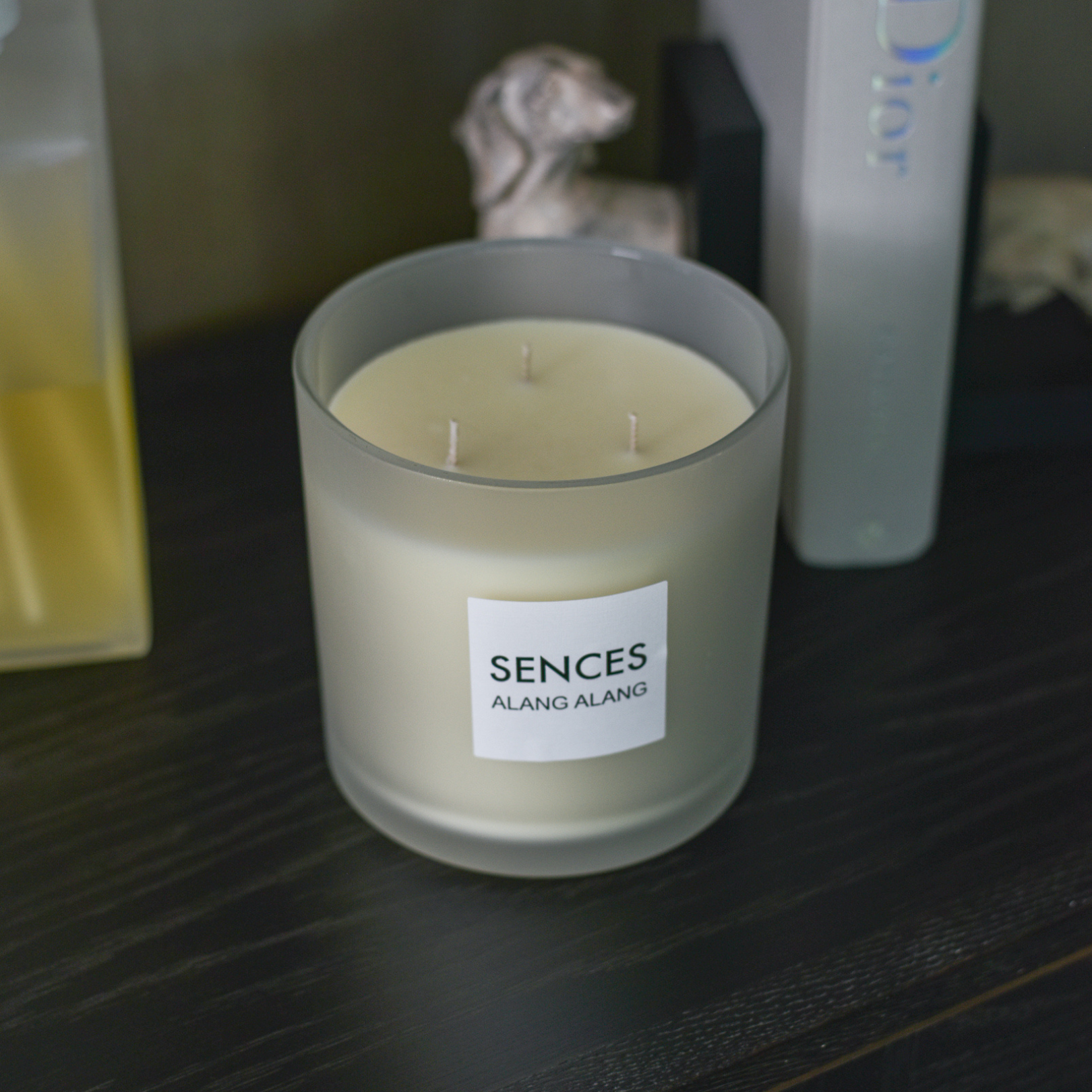 Large White Sences 3 Wick Candle