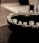 Black and Cream Ceramic Bobble Edged Bowl