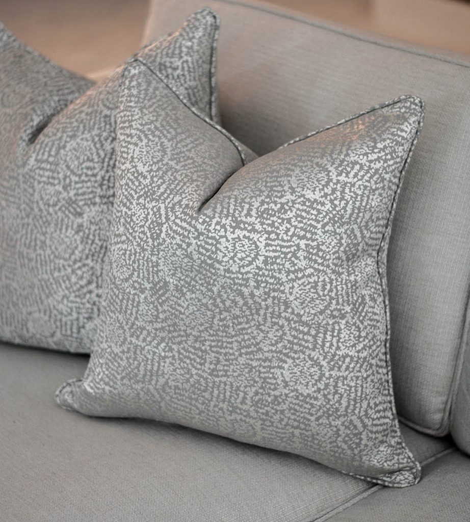 The Aria Patterned Luxury Handmade Cushion (Self Piped)