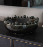 Black Ceramic Bobble Edged Bowl