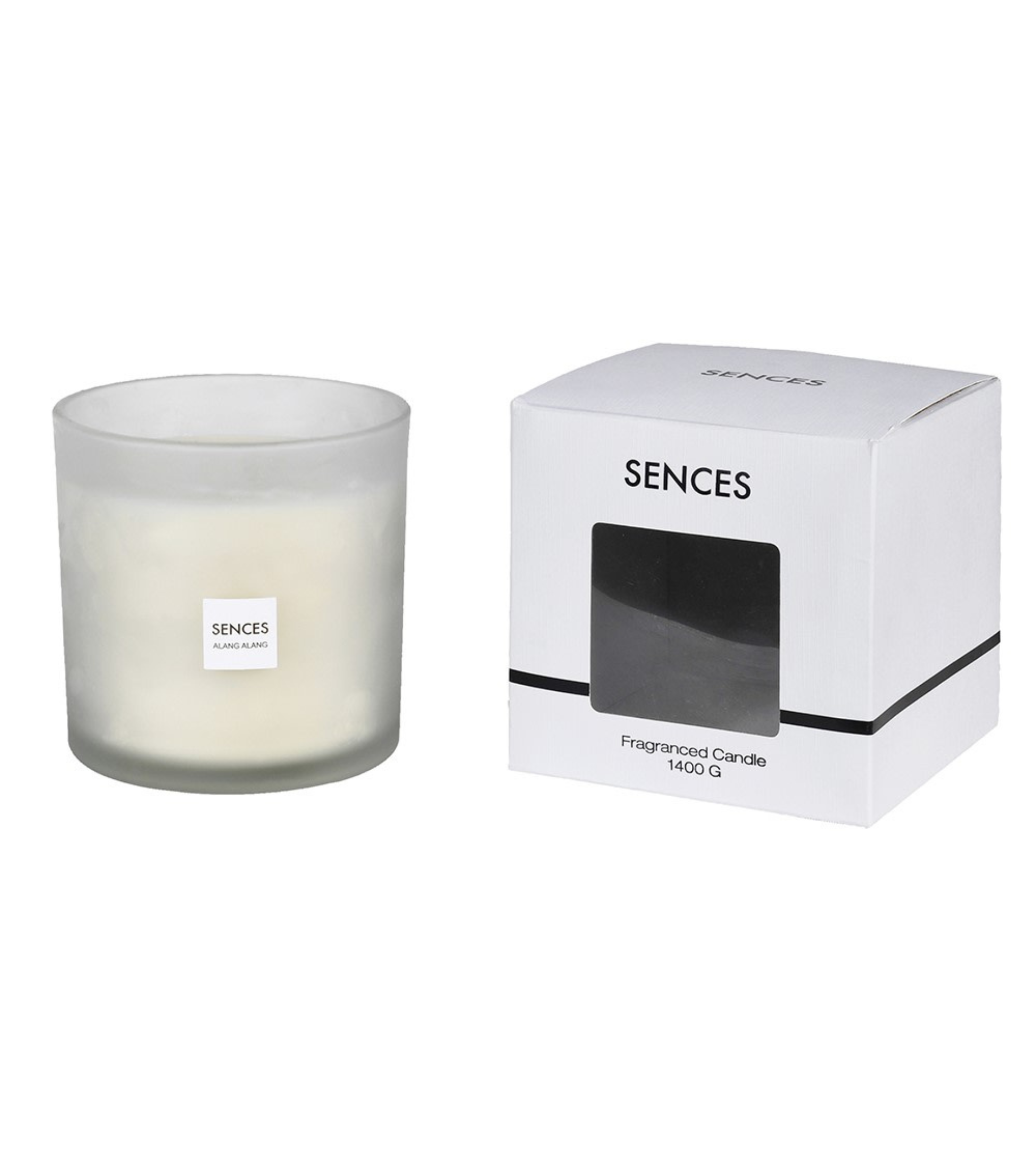 Large White Sences 3 Wick Candle