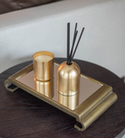 'White Sandalwood' Matte Gold Reed Diffuser