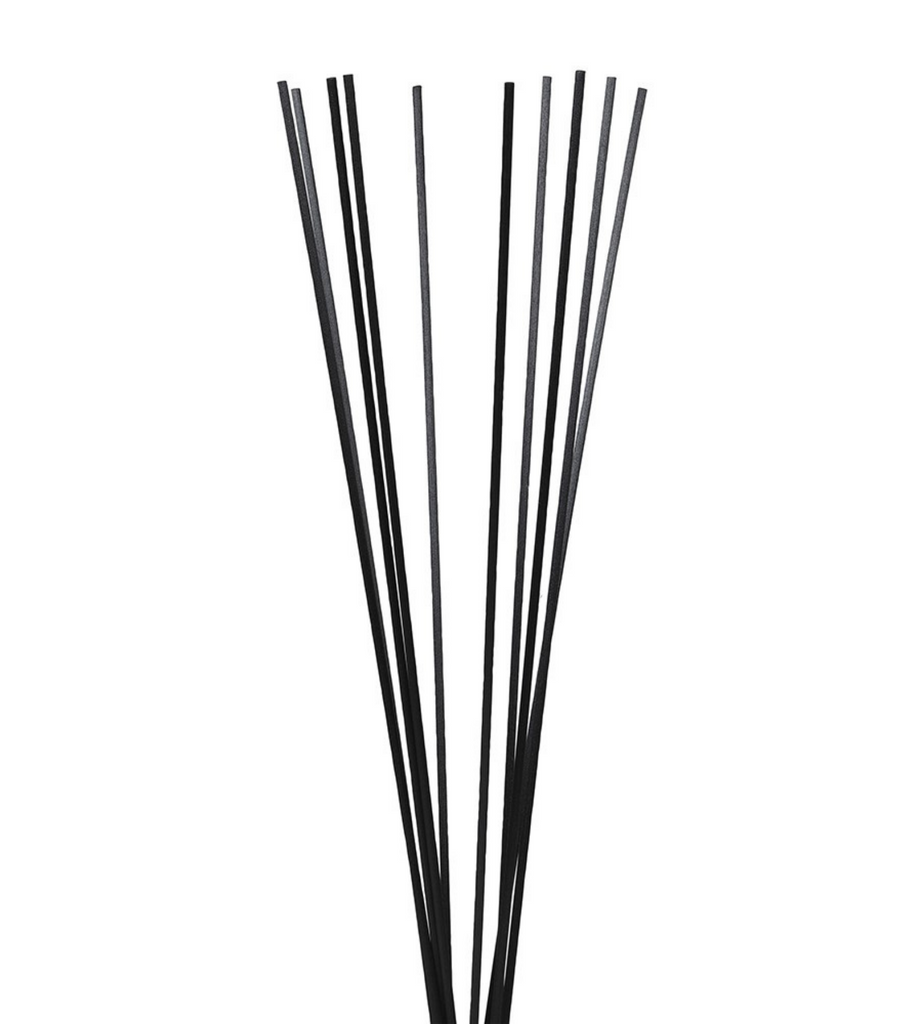 10 Pack of 60cm Black Reed Diffuser Sticks | For Sences Diffusers