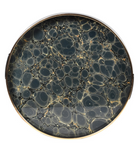 Indigo Blue and Gold Mottled Effect Tray