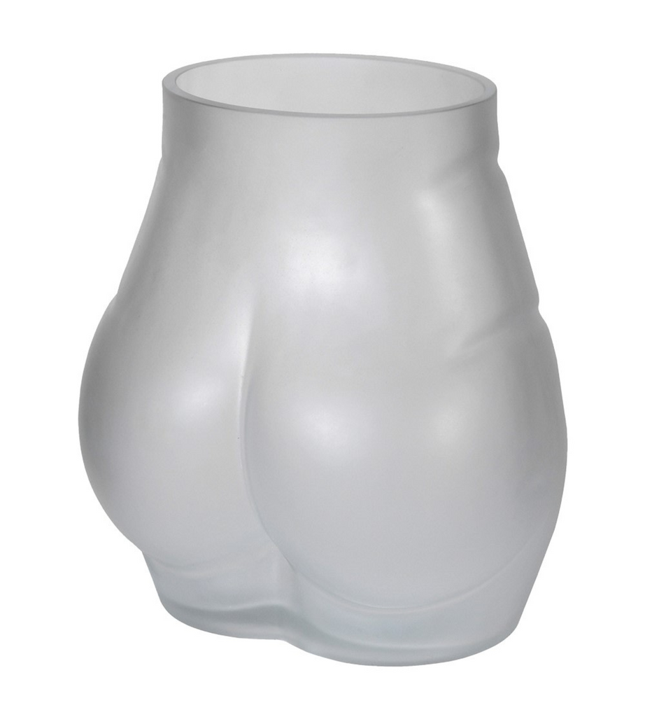 Small Matt Glass Bum Vase